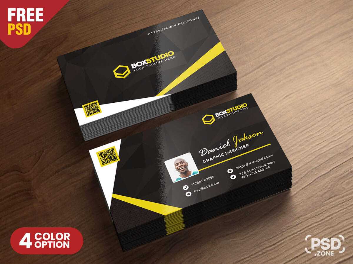 Creative Business Card Template Psd - Psd Zone Intended For Creative Business Card Templates Psd