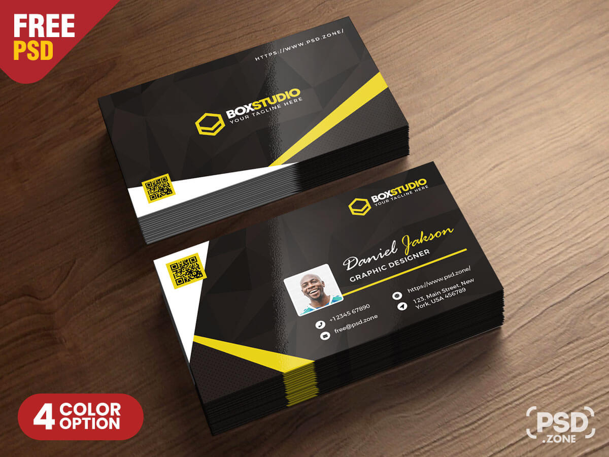 Creative Business Card Template Psd – Psd Zone Intended For Psd Name Card Template