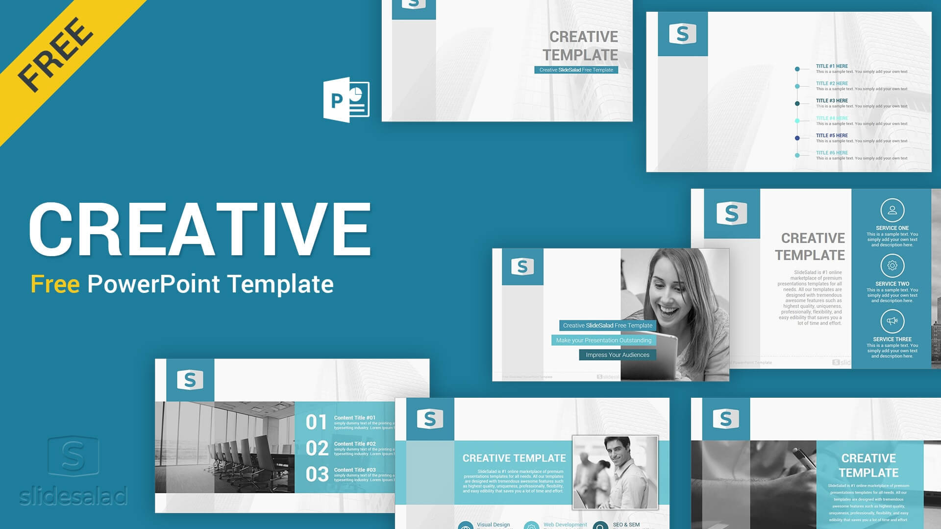 Creative Free Download Powerpoint Template – Slidesalad With Free Powerpoint Presentation Templates Downloads