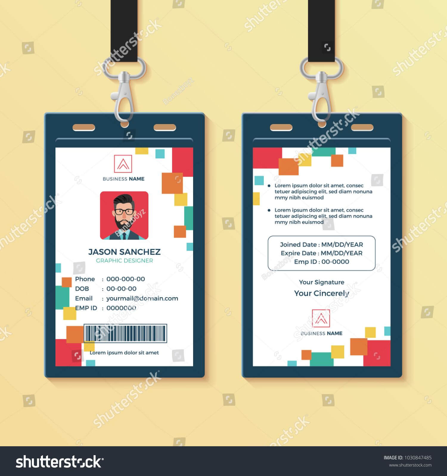 Creative Id Card Template, Perfect For Any Types Of Agency In Media Id Card Templates