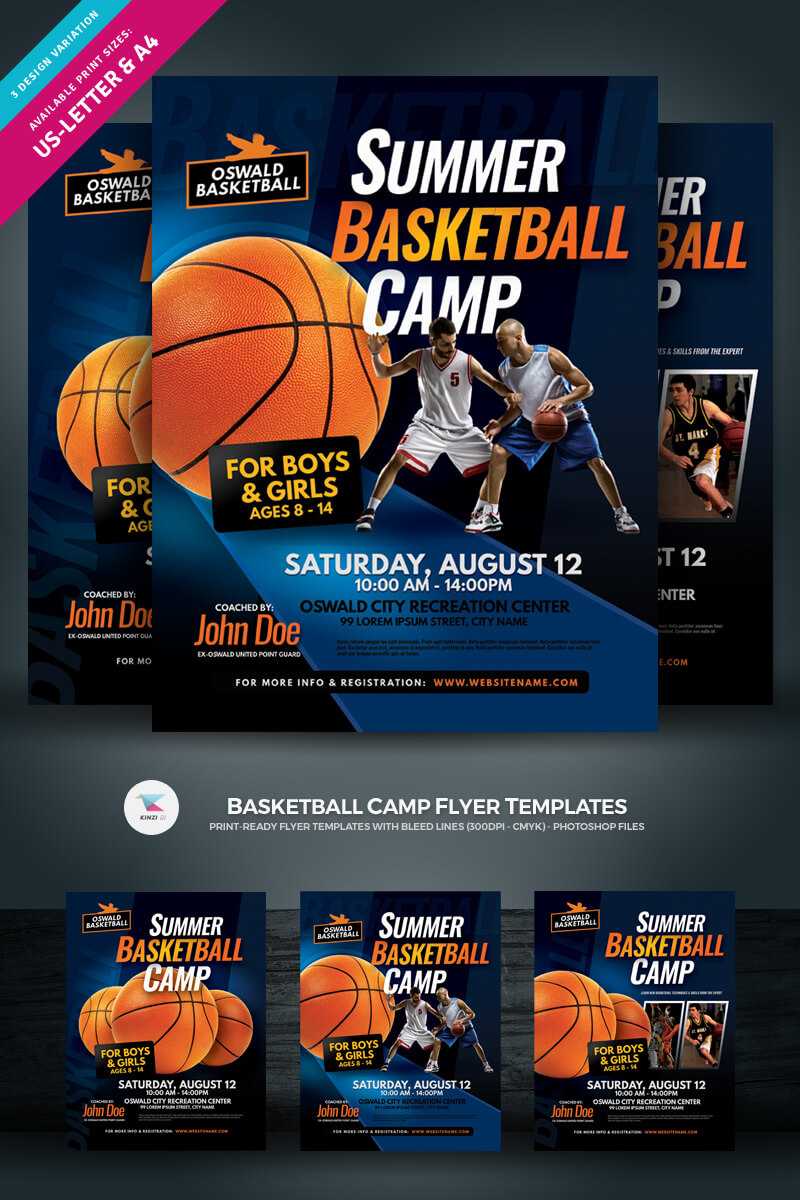 Creative Ready Made Sports Camp Flyer Templates | Entheosweb With Regard To Basketball Camp Brochure Template