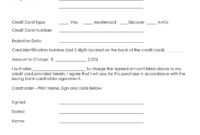 Credit-Card-Authorization-Form-Template In 2020 | Credit with Credit Card Payment Slip Template