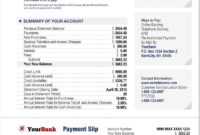 Credit Card Bank Account Statement Template with regard to Credit Card Statement Template