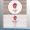 Cupcake Or Cake Business Card Template For Bakery Or Pastry in Cake Business Cards Templates Free