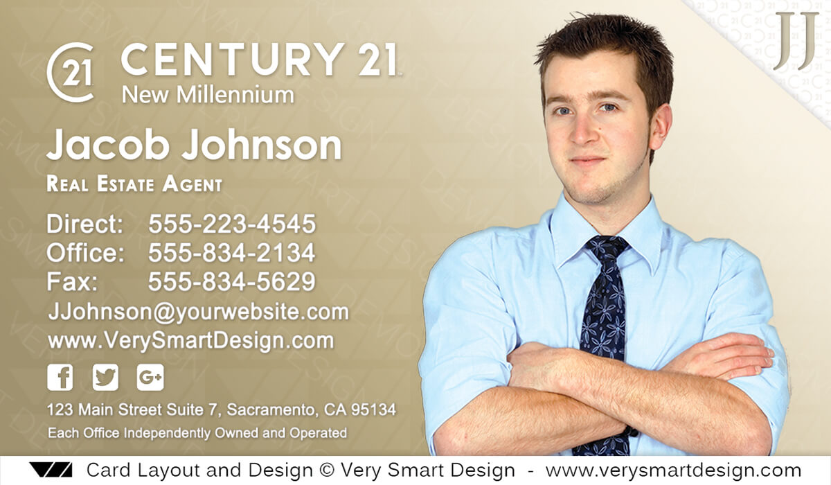 Custom Century 21 Business Card Templates With New C21 Logo With Regard To Real Estate Agent Business Card Template