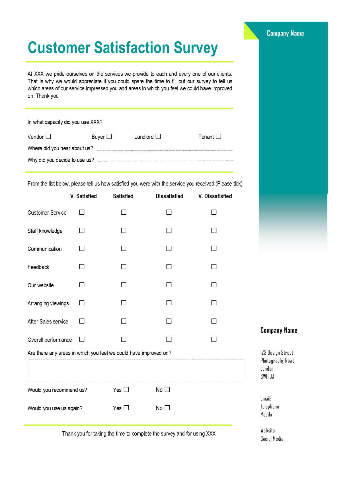 Customer Satisfaction Survey. A Virtual Assistant Can Create Inside Customer Satisfaction Report Template