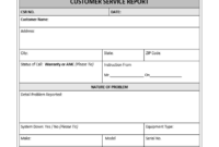 Customer Service Report Template – Excel Word Templates regarding Customer Contact Report Template