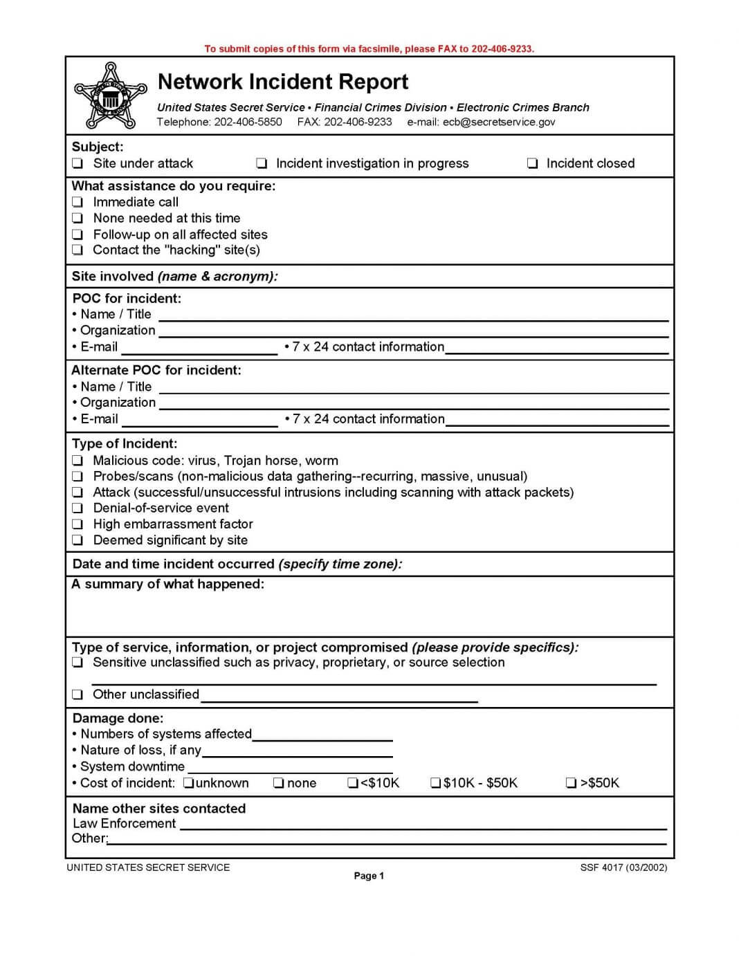 Cyber Ity Incident Report Template Nist Information Response With Regard To Computer Incident Report Template