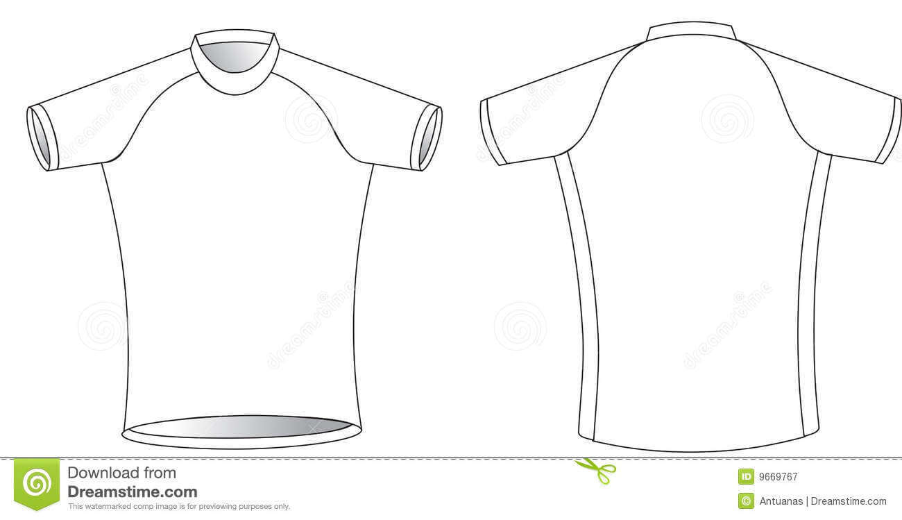 Cycling Jersey Stock Vector. Illustration Of Graphic, Simple Intended For Blank Cycling Jersey Template
