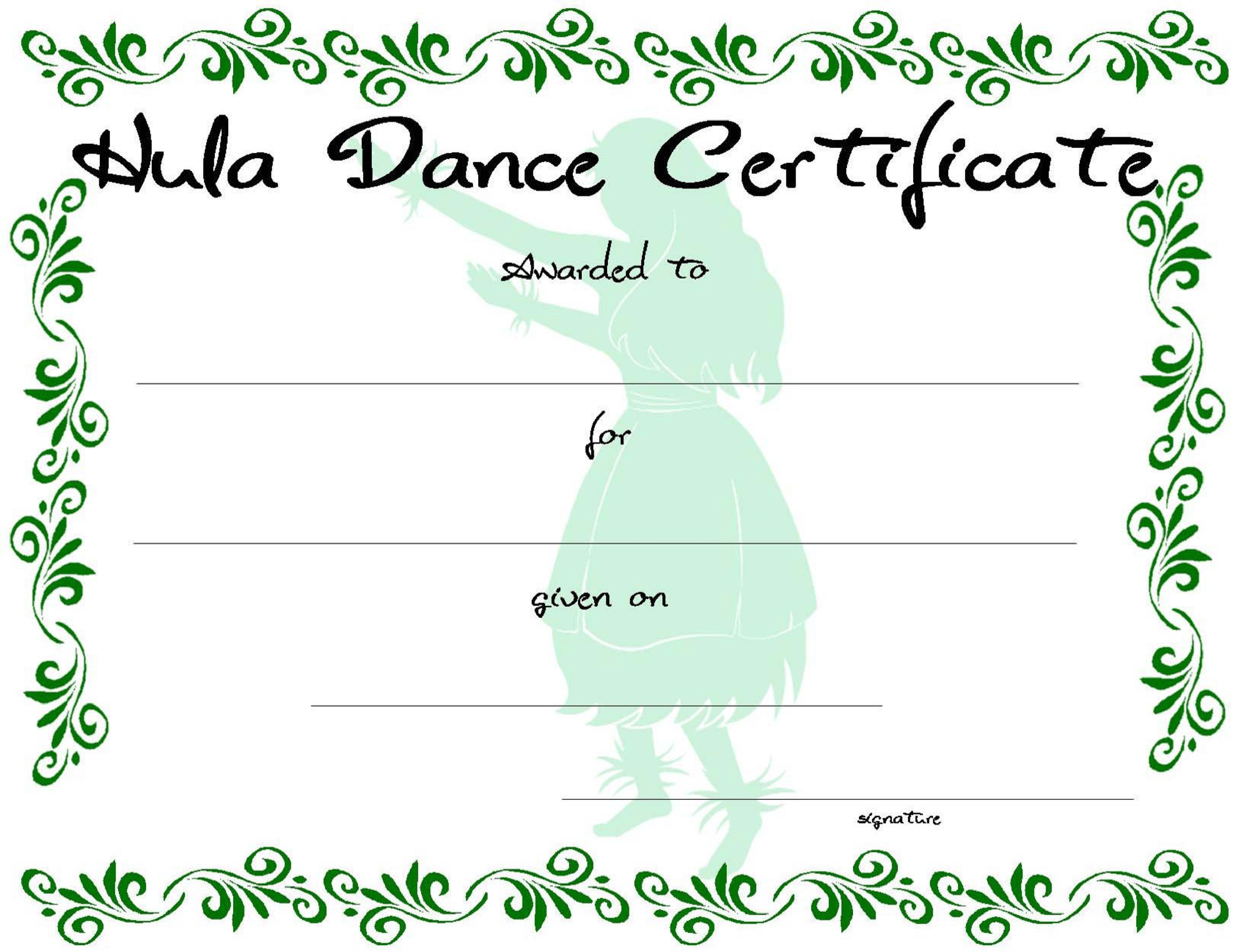 Dance Certificate | Templates At Allbusinesstemplates In Dance Certificate Template