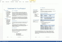 Datasheet Templates (2 X Ms Word) – Templates, Forms with Datasheet Template Word
