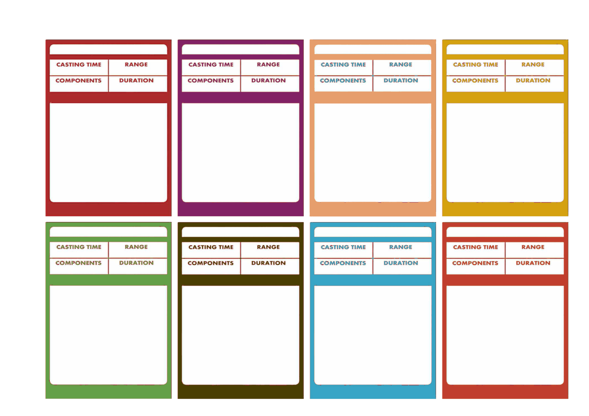 Blank Magic Card Template Professional Template Examples