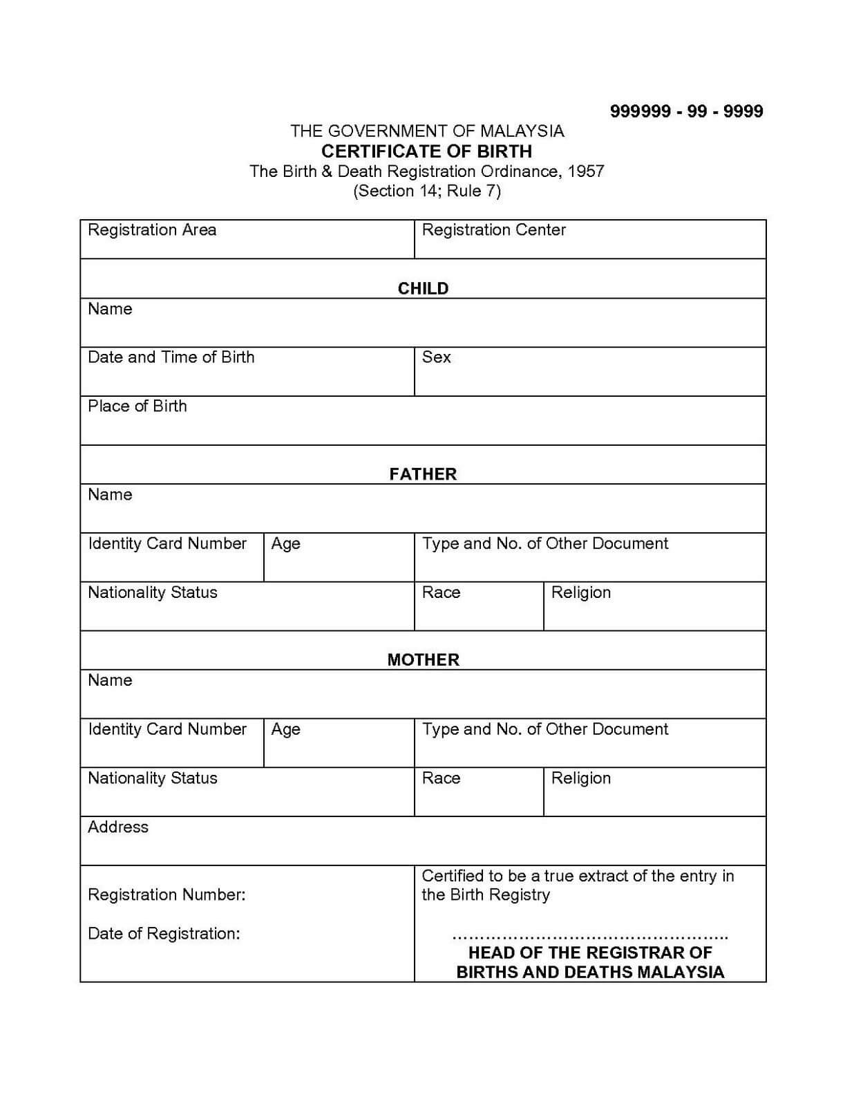 Death Certificate Template In Spanish Unique Birth Translate Pertaining To Death Certificate Translation Template