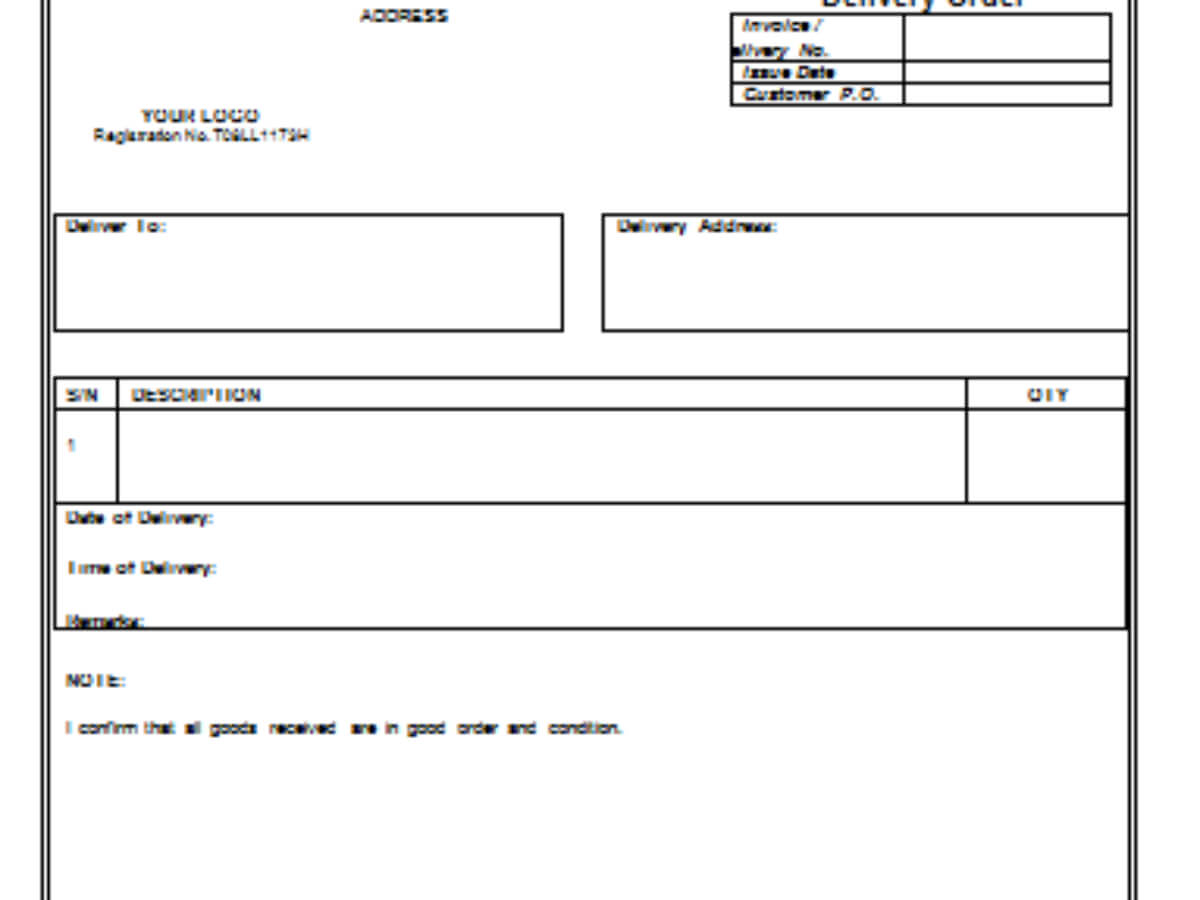 Delivery Order Templates | 2+ Free Printable Word, Excel & Pdf Inside Proof Of Delivery Template Word