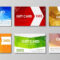 Design Of Colored Polygonal Gift Cards. Templates Of Different.. In Advertising Cards Templates