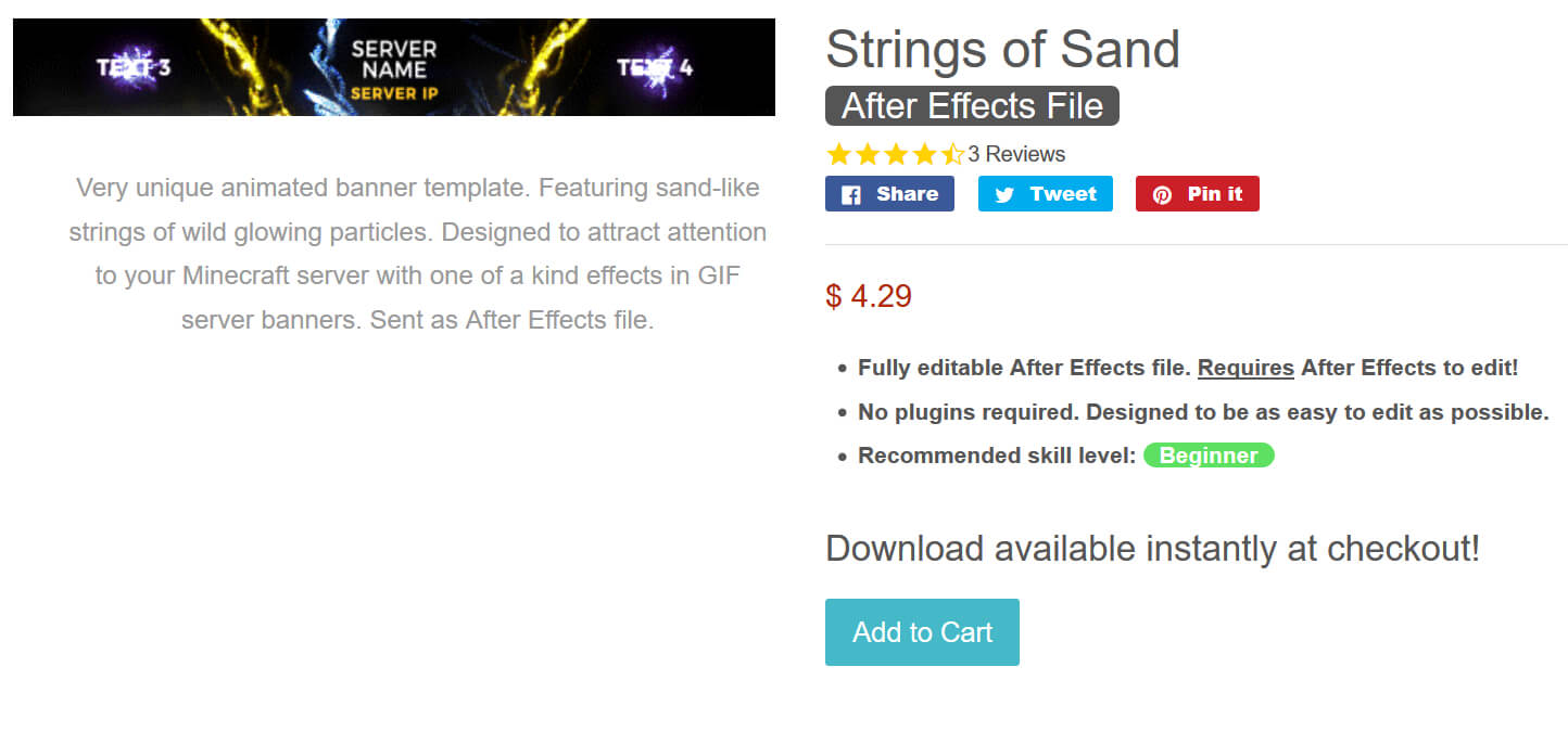 Designer Gfx - Strings Of Sand - [Hq] Minecraft Server Regarding Minecraft Server Banner Template