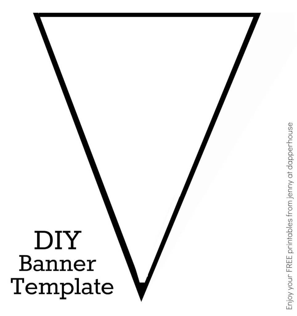 Diy Banner Template Free Printable From Jenny At Dapperhouse Pertaining To Free Printable Banner Templates For Word