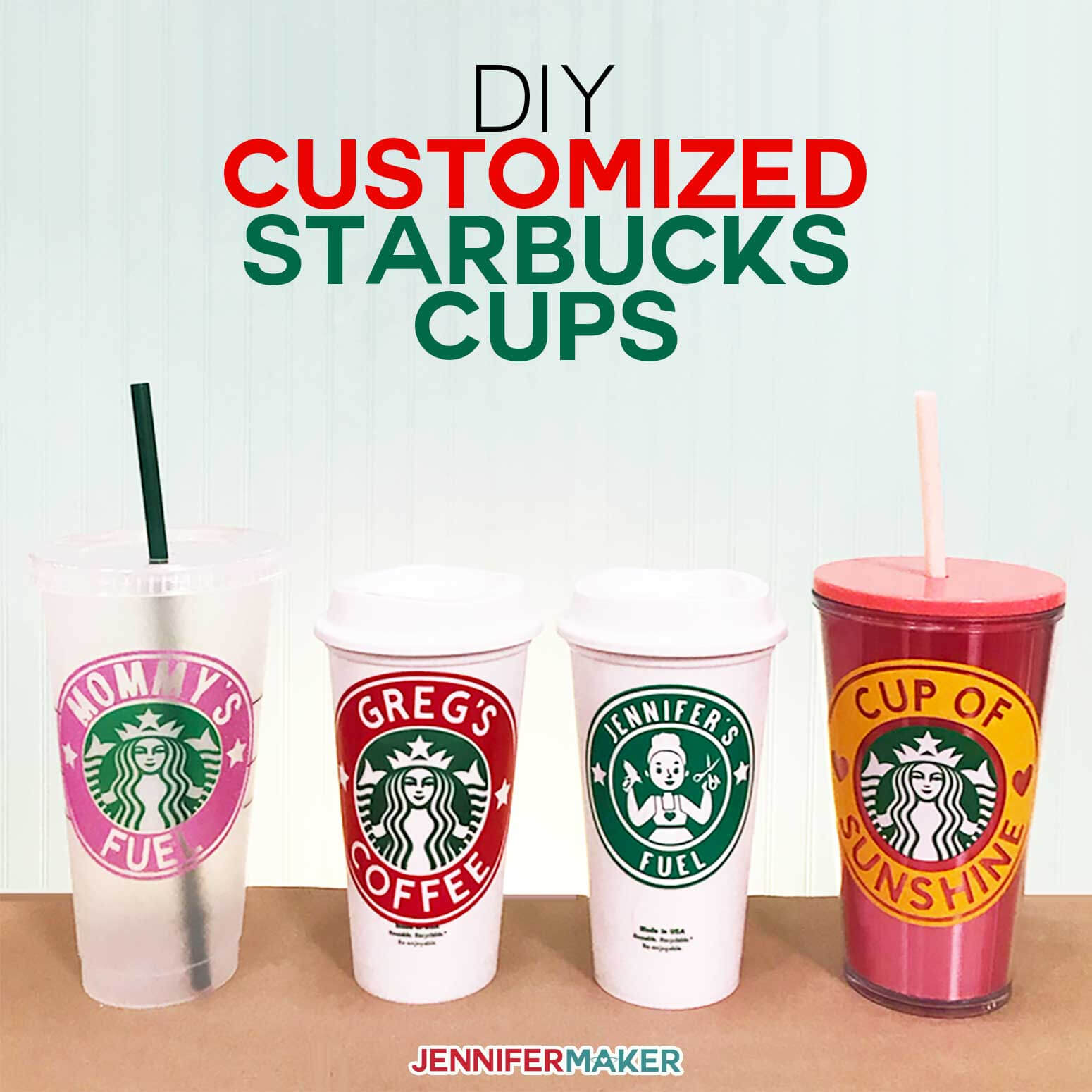 Diy Customized Starbucks Cups - Personalize With A Name ...