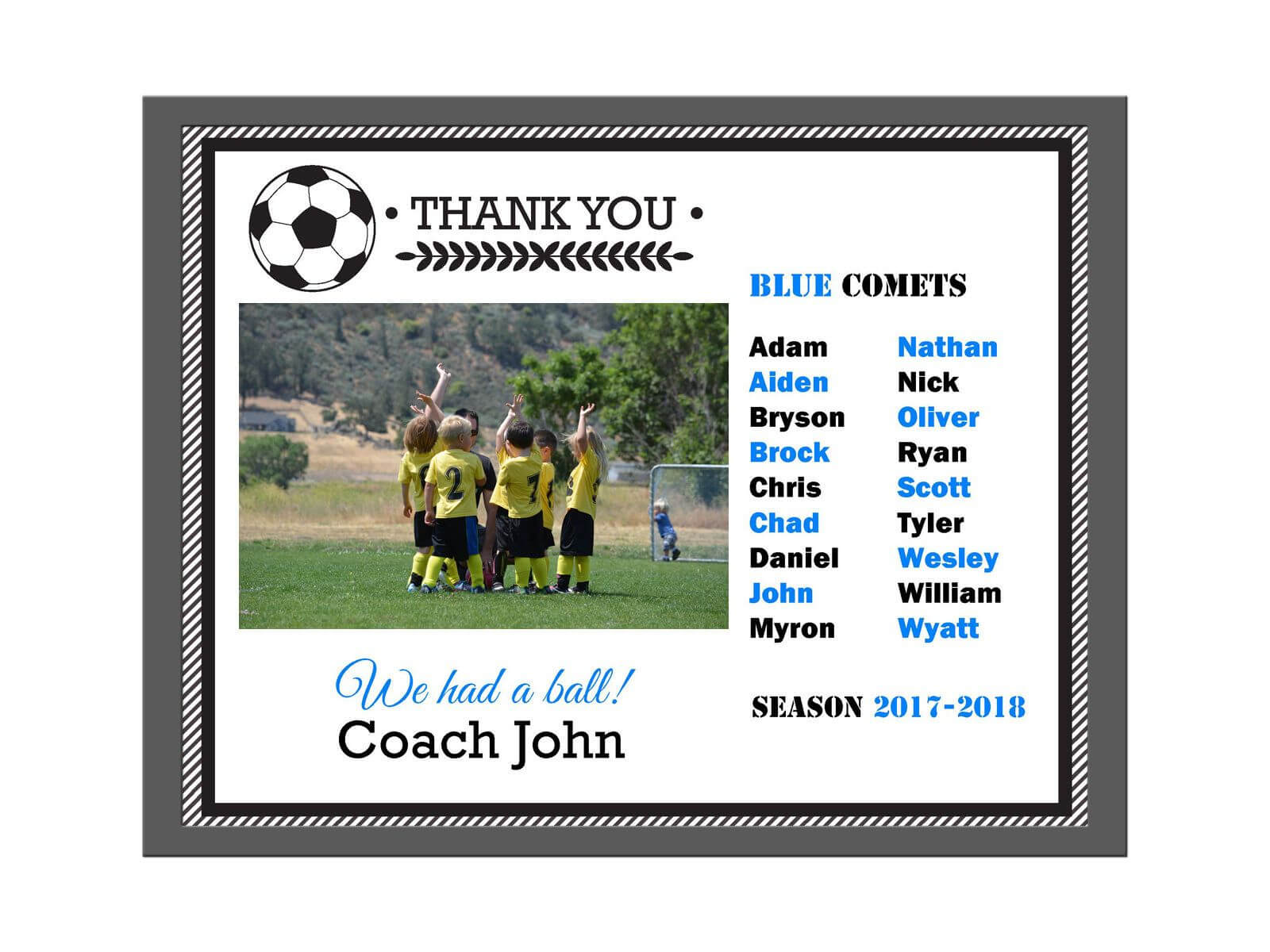 Diy Editable Pdf Sports Team Soccer Thank You Coach With Track And Field Certificate Templates Free