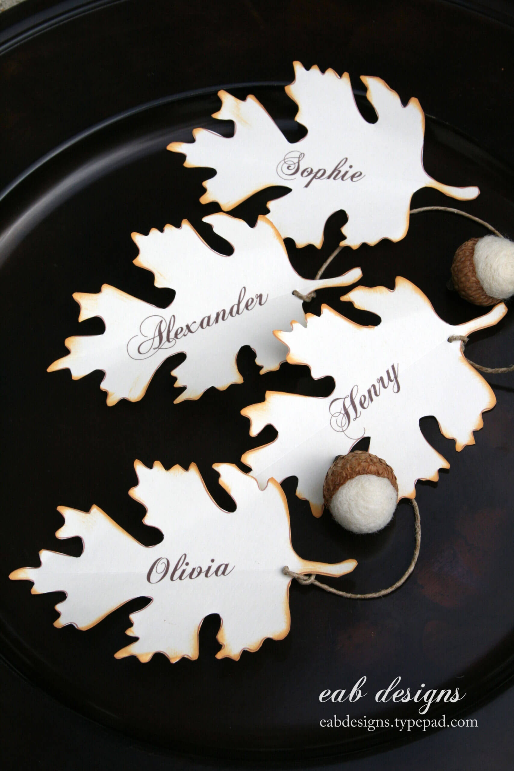 Diy Fall Place Card, Free Printable Download | Thanksgiving With Table Place Card Template Free Download