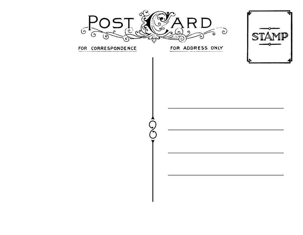 Diy Postcard Save The Date Back | Printable Postcards, Diy For Postcard Size Template Word