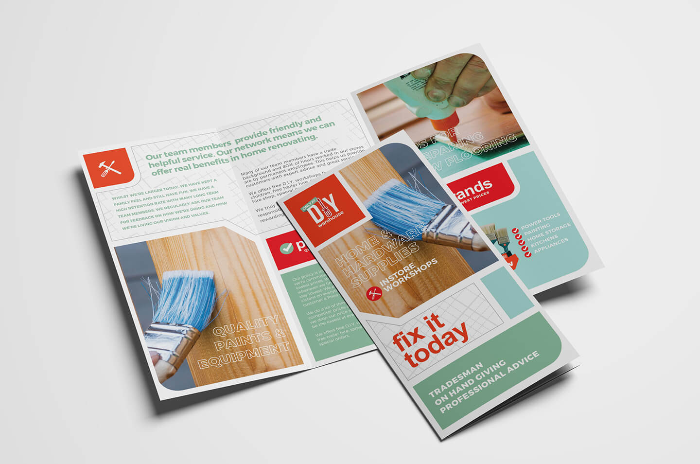 Diy Tool Supply Tri Fold Brochure Template In Psd, Ai Throughout Membership Brochure Template