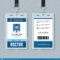 Doctor Id Card. Medical Identity Badge Design Template Stock Intended For Doctor Id Card Template