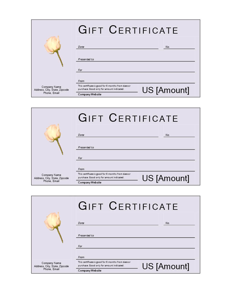 Donation Gift Certificate | Templates At Allbusinesstemplates Throughout Company Gift Certificate Template