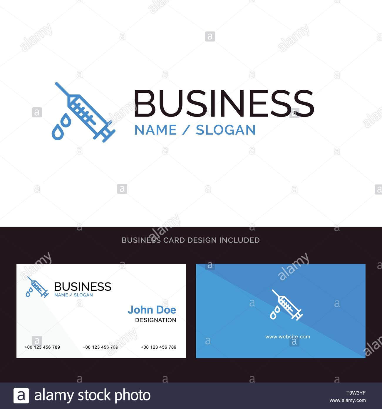Dope, Injection, Medical, Drug Blue Business Logo And Pertaining To Dope Card Template