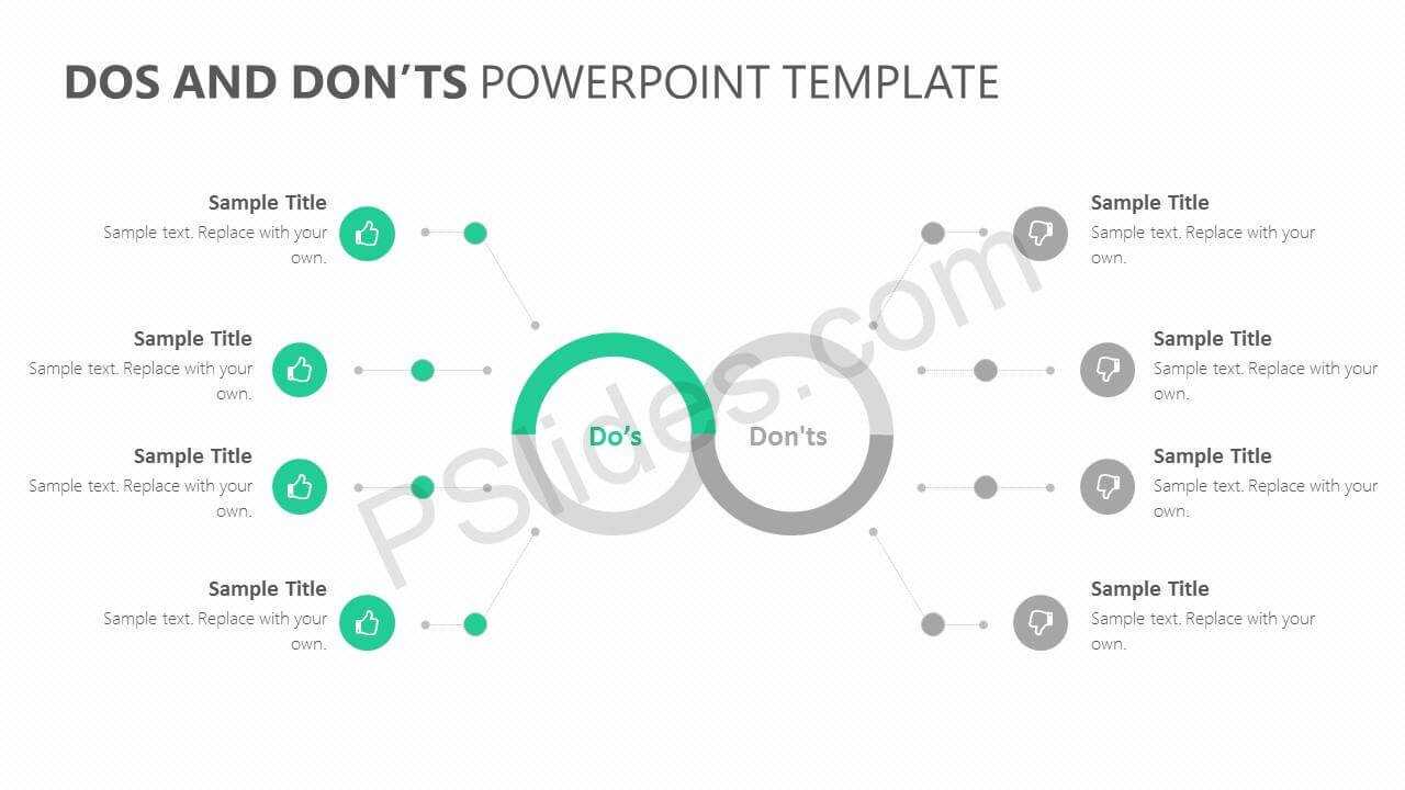 Dos And Don'ts Powerpoint Template – Pslides Pertaining To Powerpoint Replace Template