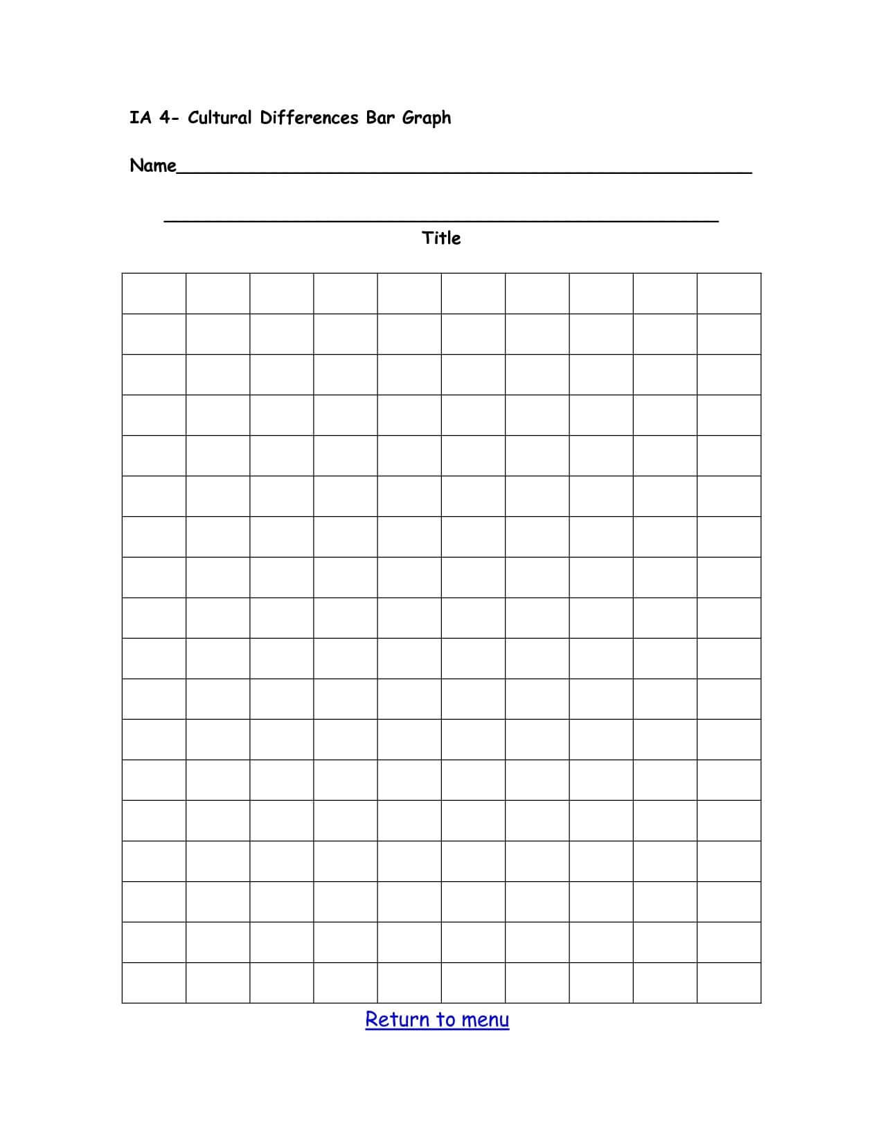 Double Bar Graph Template | Printables And Charts Within Regarding Blank Picture Graph Template