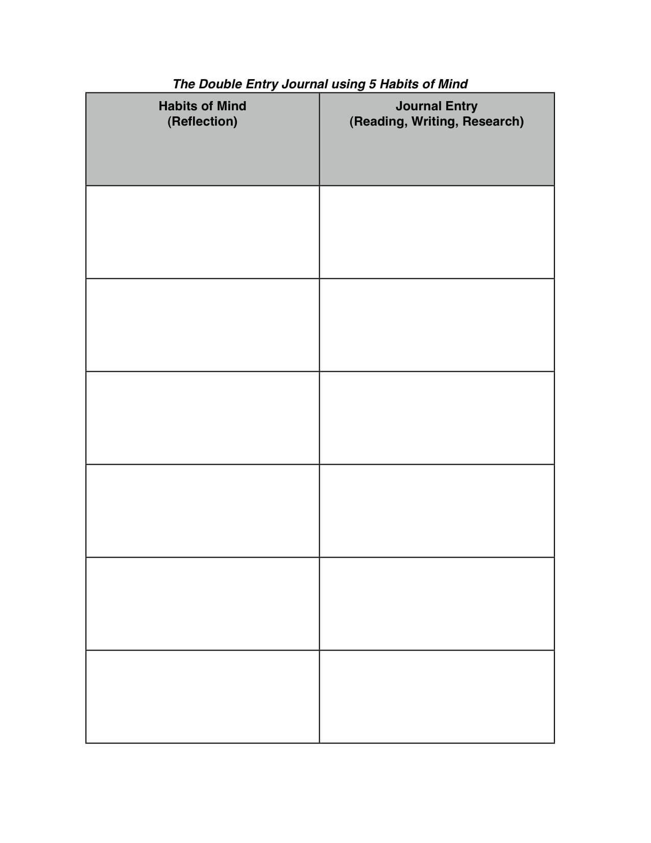 Double Entry Journals Examples – Google Search | Double Intended For Double Entry Journal Template For Word