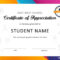 Download Certificate Of Appreciation For Students 01 regarding Felicitation Certificate Template