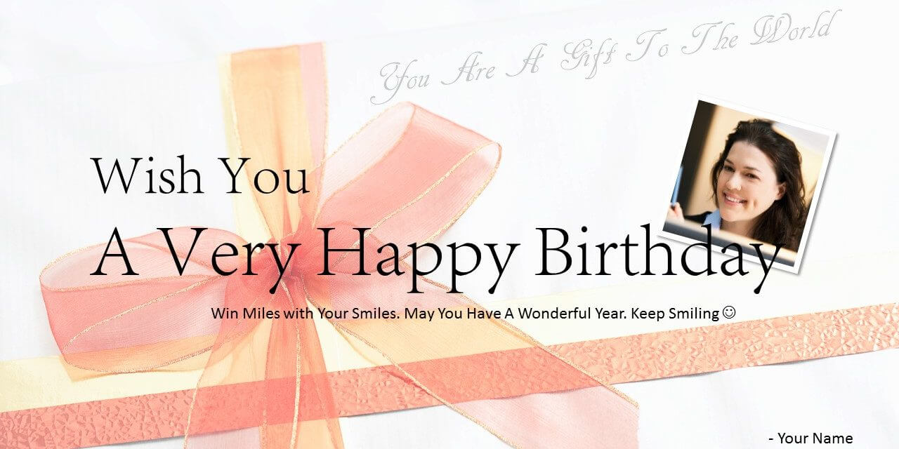 Download Free Happy Birthday Powerpoint Template Card Pertaining To Greeting Card Template Powerpoint