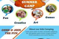 Download Free Kids Summer Camp Flyer Design Templates for Summer Camp Brochure Template Free Download