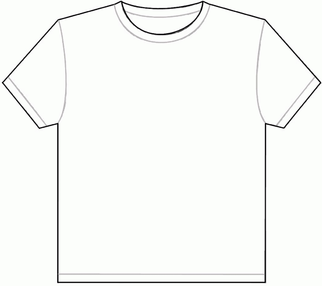 Download Or Print This Amazing Coloring Page: Best Photos Of Intended For Printable Blank Tshirt Template