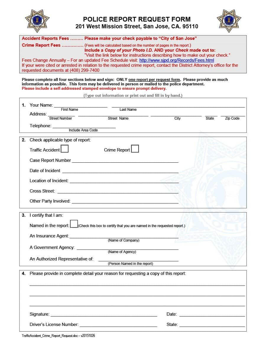 Download Police Report Template 05 Ro | Police Report Within Police Report Template Pdf