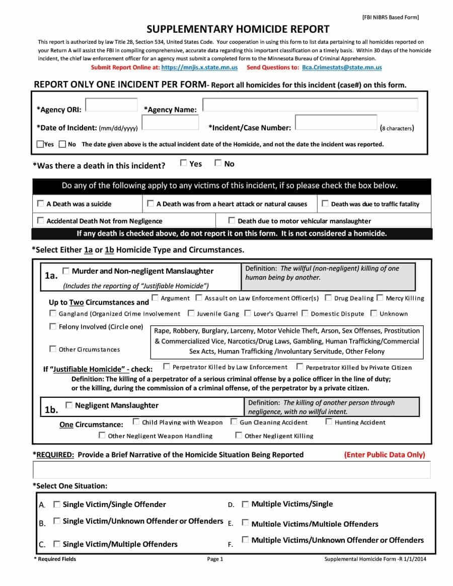 Download Police Report Template 20 | Police Report, Report Regarding Police Report Template Pdf
