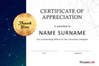 Download Volunteer Certificate Of Appreciation 03 with regard to Volunteer Award Certificate Template