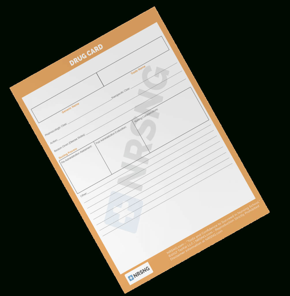 Drug Card Template | Nrsng Intended For Med Card Template