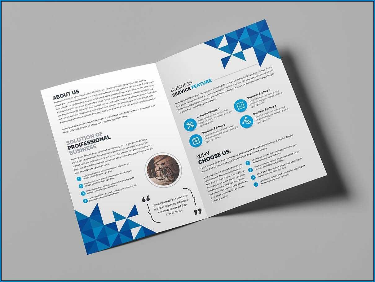 √ Free Printable Bi Fold Brochure Template | Templateral Within 2 Fold Brochure Template Free