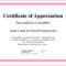 ❤️ Sample Certificate Of Appreciation Form Template❤️ Intended For Employee Anniversary Certificate Template