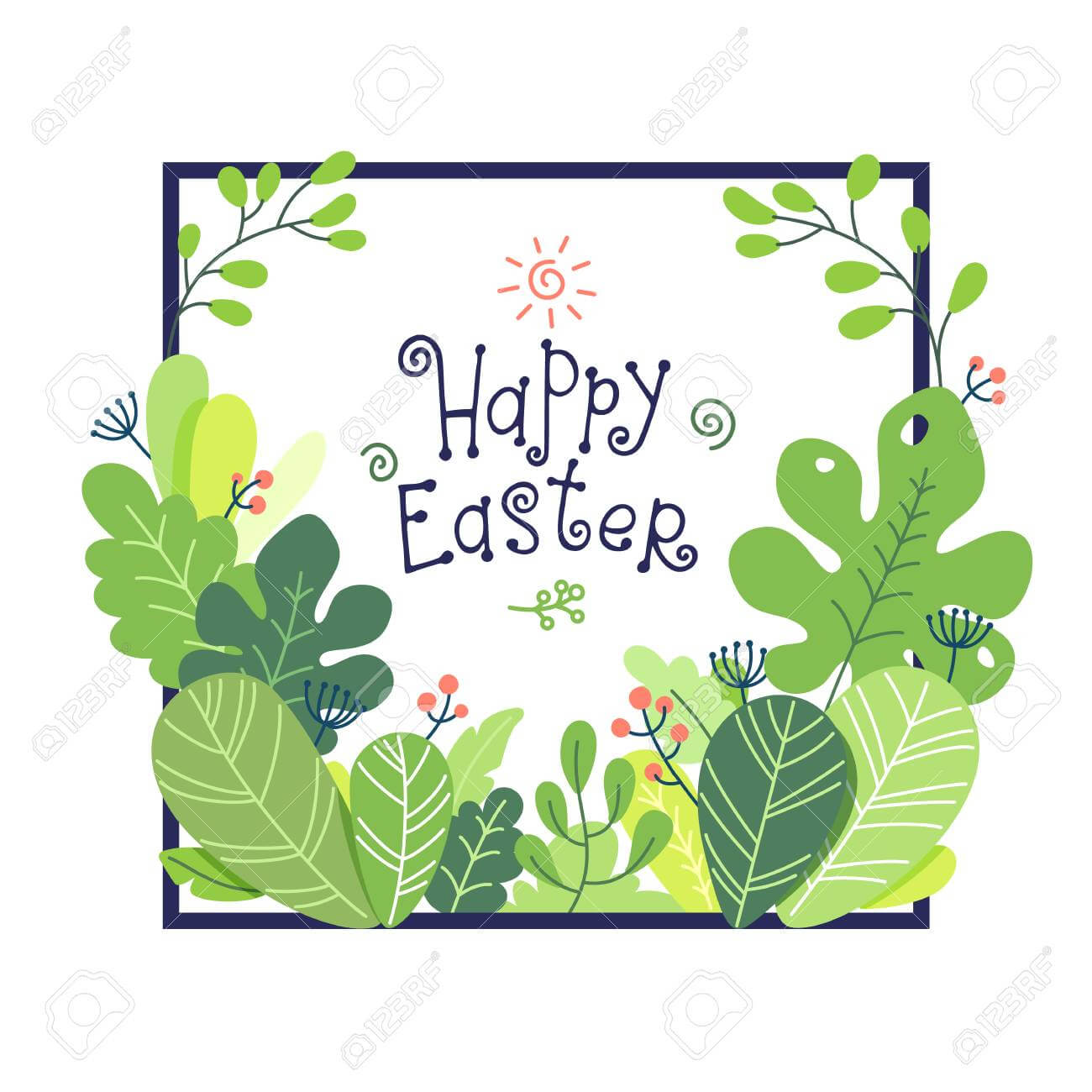 Easter Congratulations Banner Template. Floral Colorful Flat.. Throughout Congratulations Banner Template