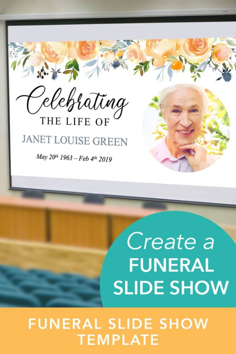 Easy To Edit Powerpoint Template To Share Your Loved One's For Funeral Powerpoint Templates