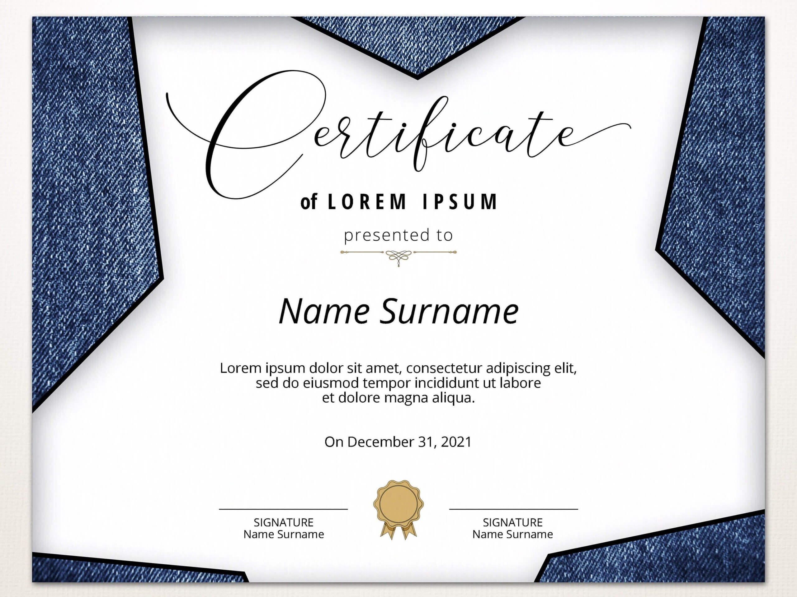 Editable Blank Certificate Template, Printable Certificate With Regard To Generic Certificate Template