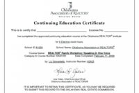 Editable Ceu Certificates Template Beautiful Continuing with regard to Continuing Education Certificate Template