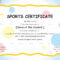 Editable Sports Day Certificate Template Inside Sports Day Certificate Templates Free