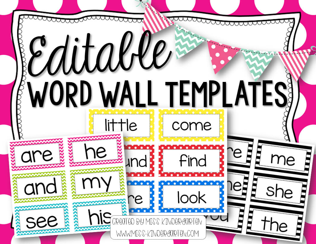 Editable Word Wall Templates | Classroom Word Wall, Word Throughout Blank Word Wall Template Free