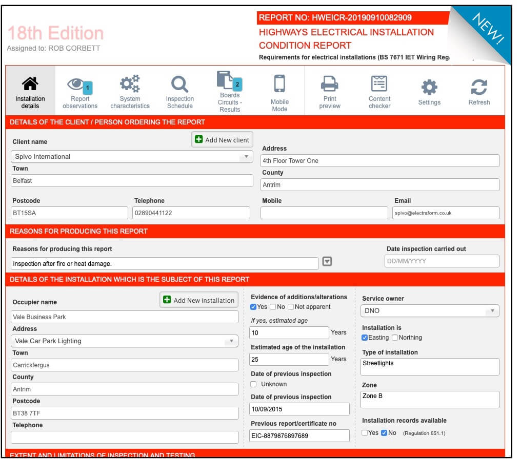 Electraform | New Stuff From Electraform In Electrical Minor Works Certificate Template