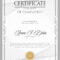 Elegant Certificate Template – Download Free Vectors Within Certificate Of License Template